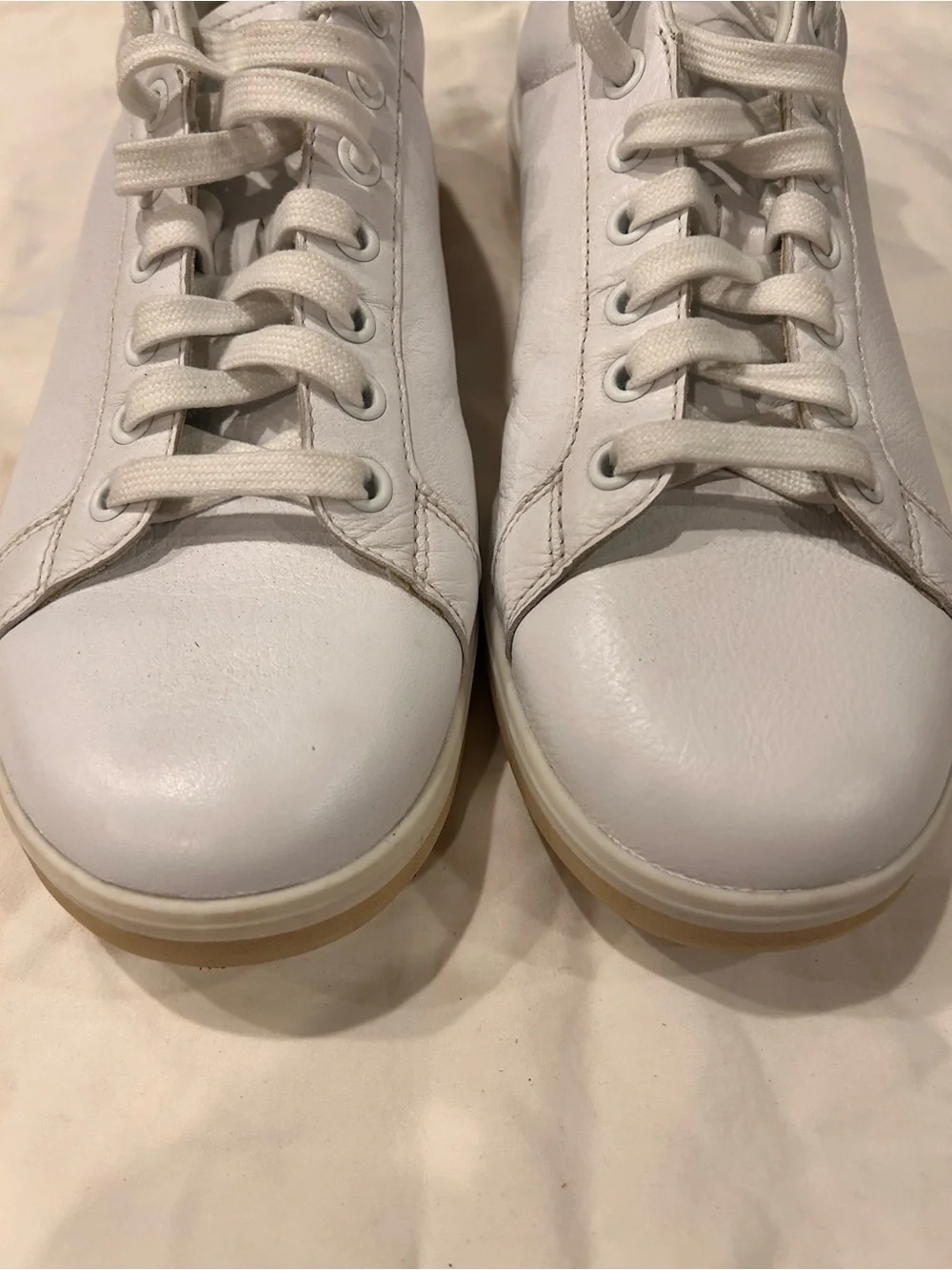 Adidas Go-To Boost Spikeless Chalk White & Aluminum Leather Golf Shoes men’s 9
